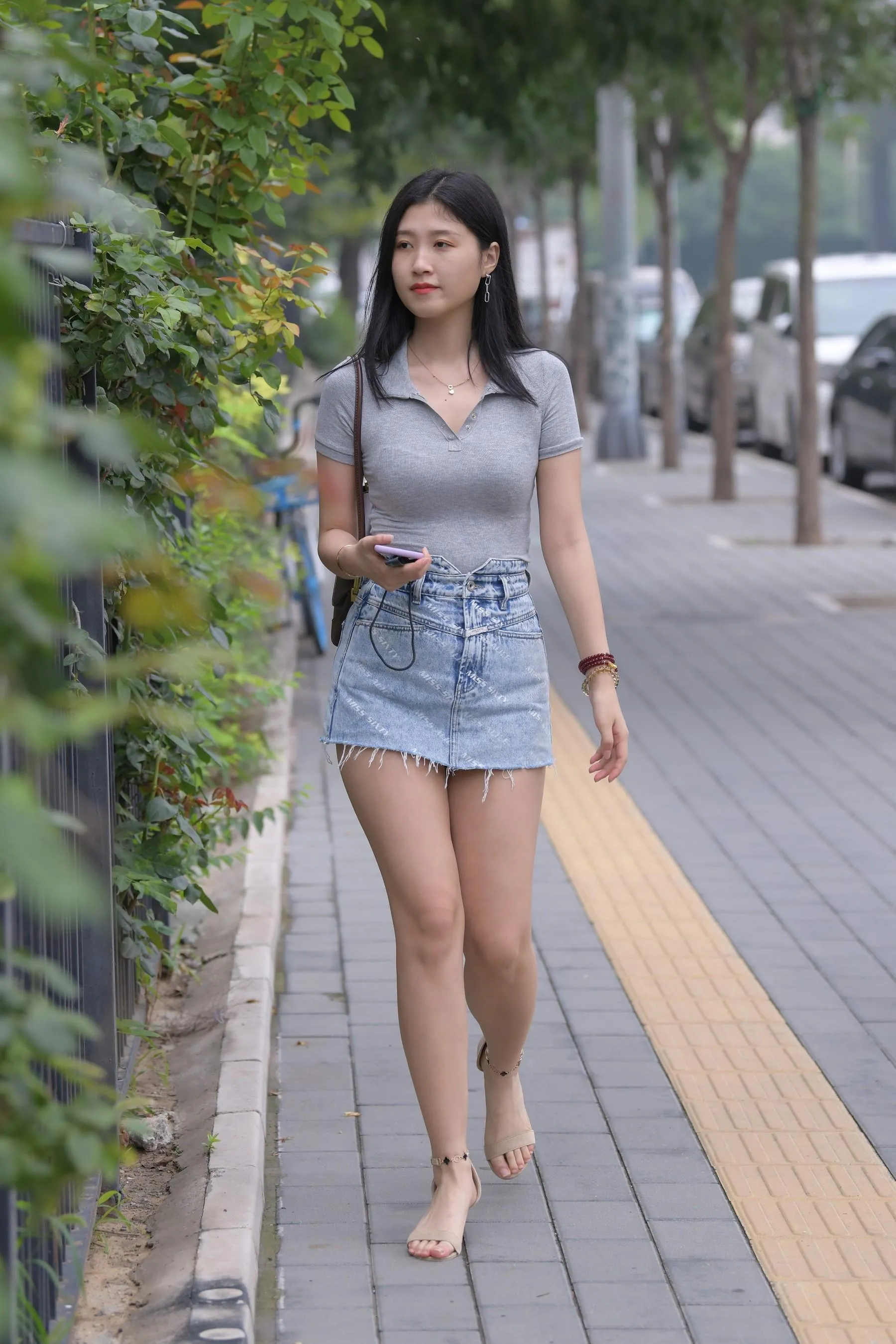 魔镜街拍 NO.169 一只麋鹿摄影-牛仔短裙美女 [235P]插图7